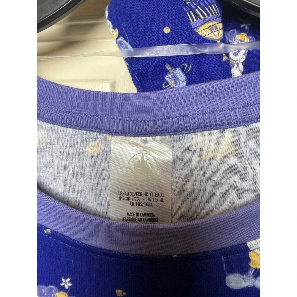 Disney Mickey Minnie Mouse Hanukkah Pajama Set XL Blue Menorah Dreidel Holiday